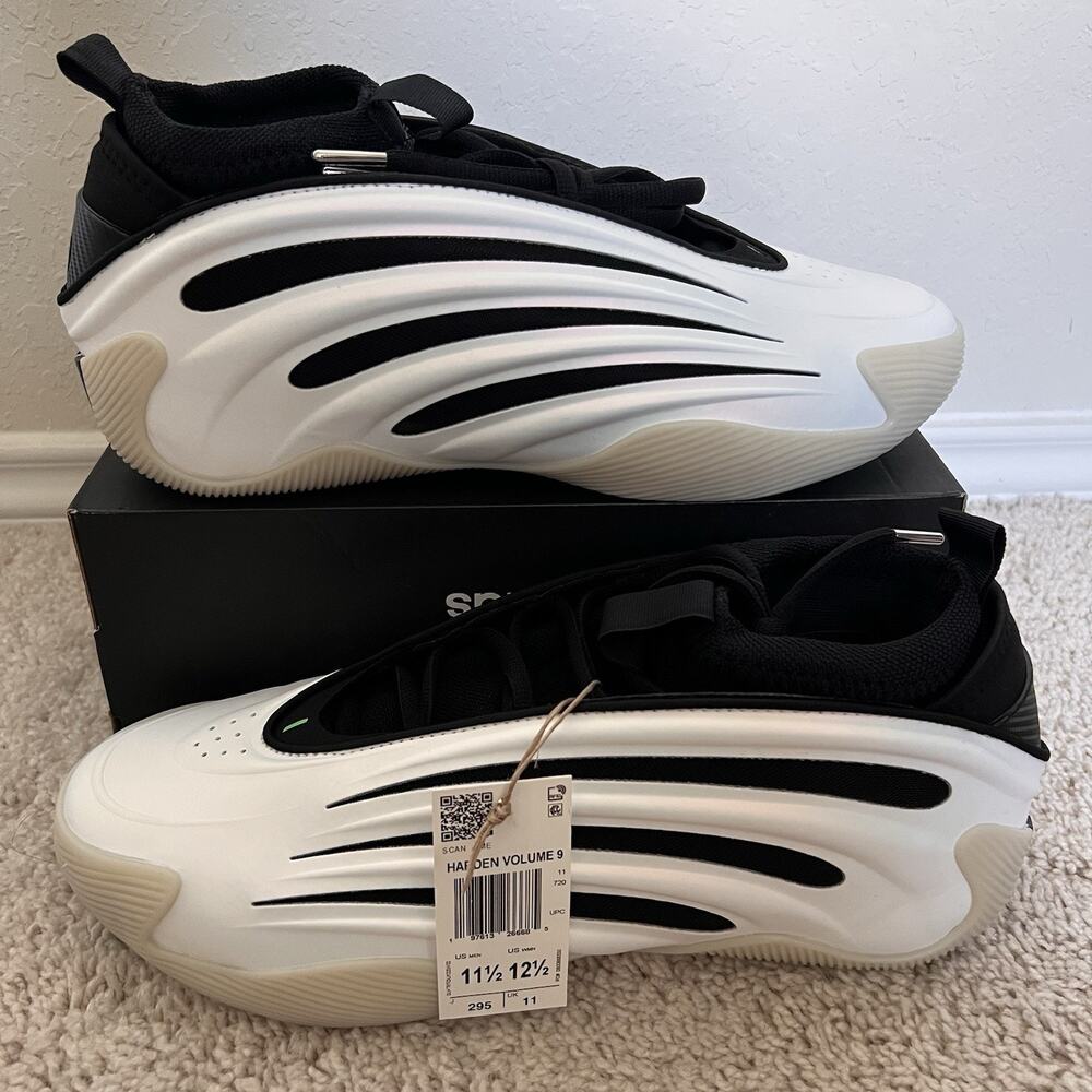 Adidas Harden Volume 9 Stormtrooper Basketball Shoes Size 11.5 Men JR2504 New